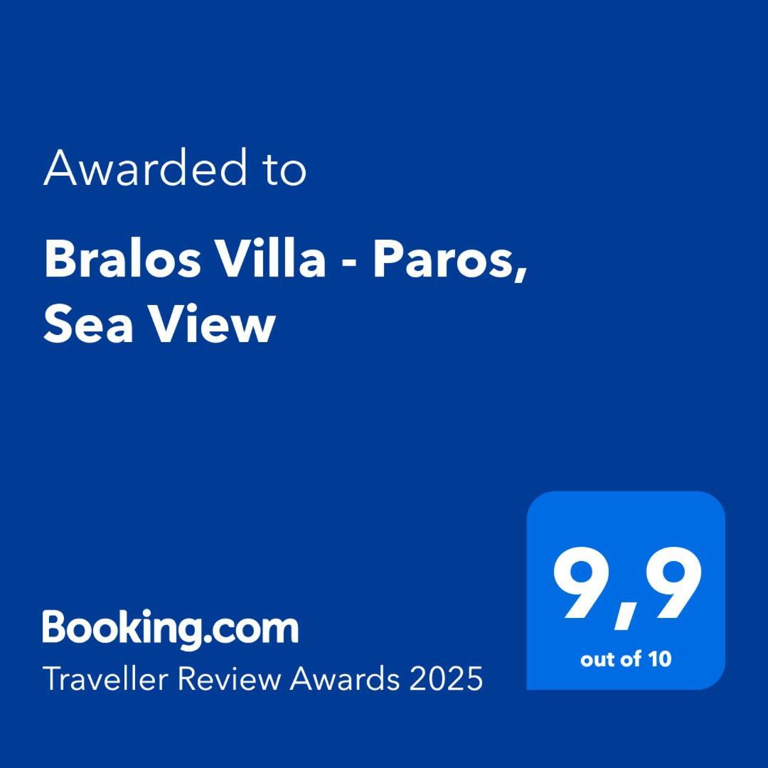 Bralos Villa - Paros, Sea View Kostos ภายนอก รูปภาพ